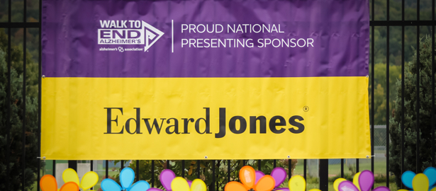 Walk to End Alzheimer's: Alzheimer's Association. Proud National Presenting Sponsor: Edward Jones.